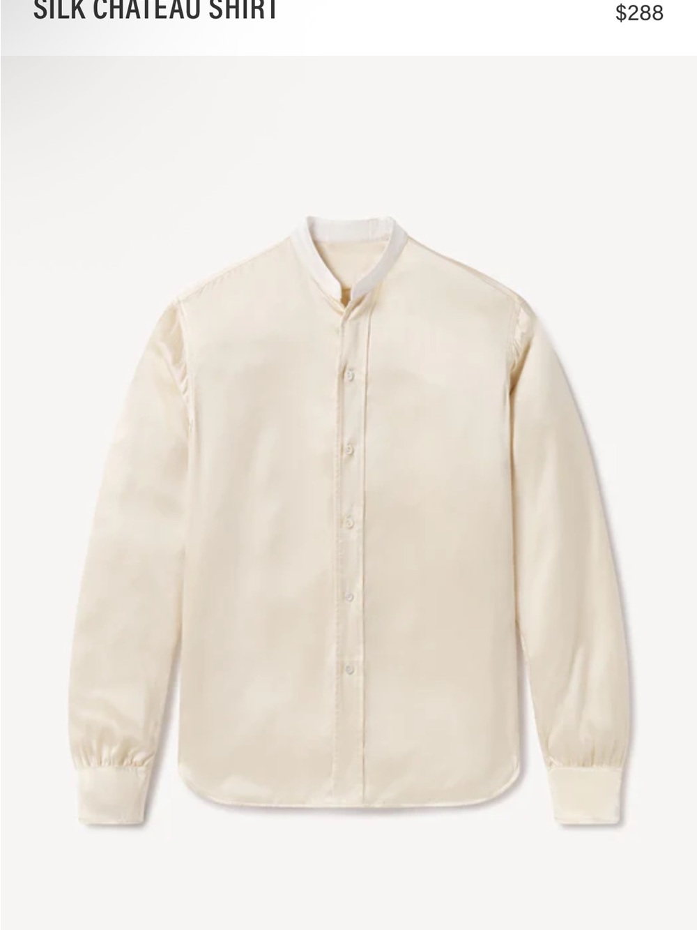 Buck Mason SILK CHATEAU SHIRT